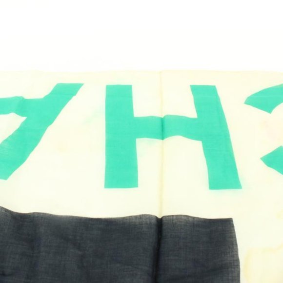 Chanel XL CC Logo Multicolor Shawl Scarf Stole 13c33 - Picture 7 of 12